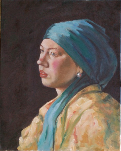Olivia as Flemish girl
