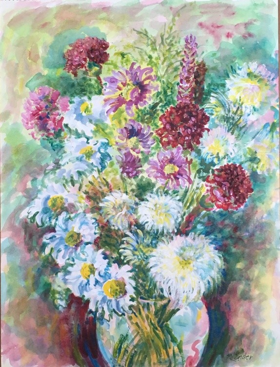 Mums In A Vase