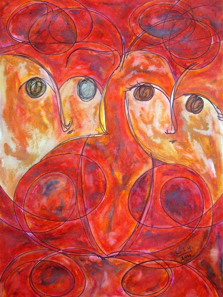 Couple in Red