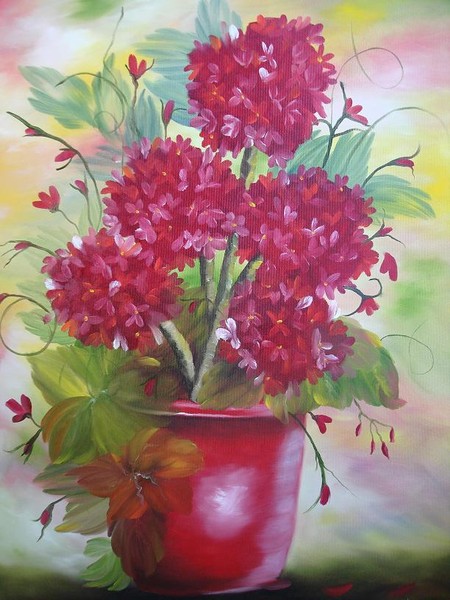Red Geraniums