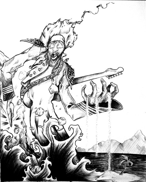 Jimi Hendrix Caricature