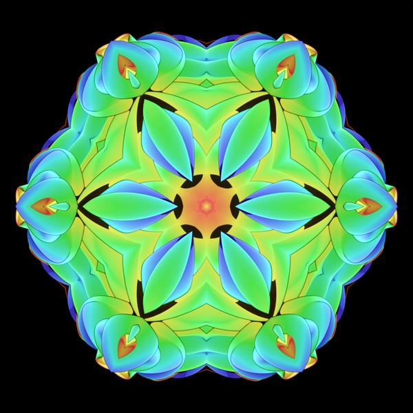 Glowing Star Mandala