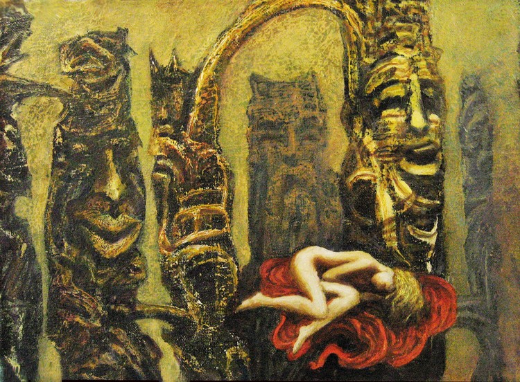 Anxious images of a strange dream