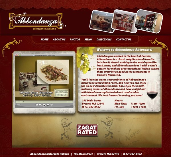 Abbondanza Home page