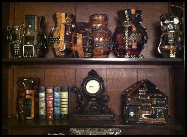 VASES ON SHELF