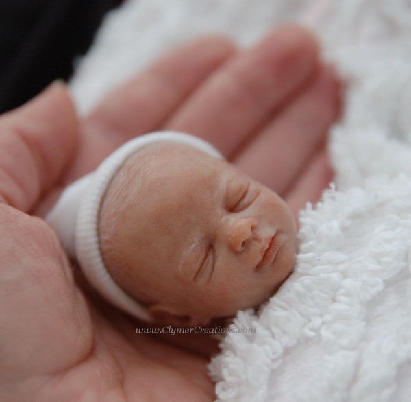 Mini OOAK sculpture..tiny Baby