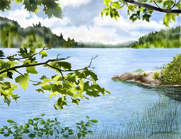 Charlton Lake Picnic Island