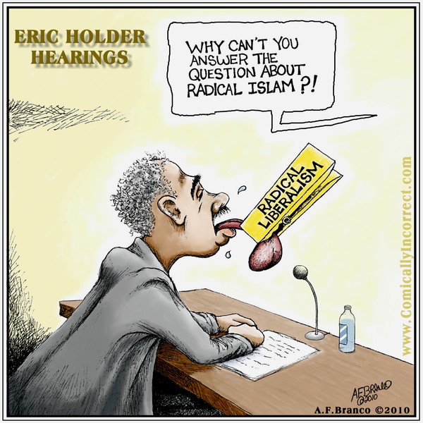 Eric Holder Hearing (Radical Islam) cartoon