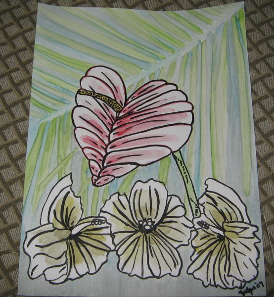 Soft Tropical Floral