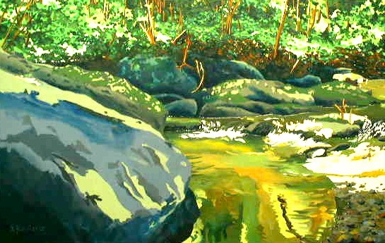 Streamscape #1 (Large Rock)