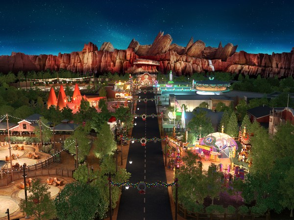 Cars Land web site design for Disney