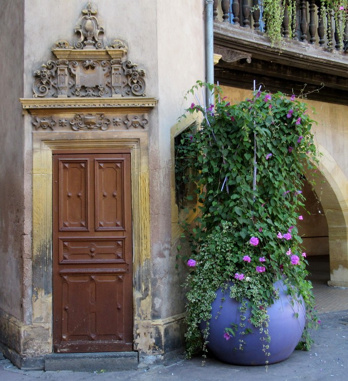 OLD DOOR IN COLMAR ALSACE