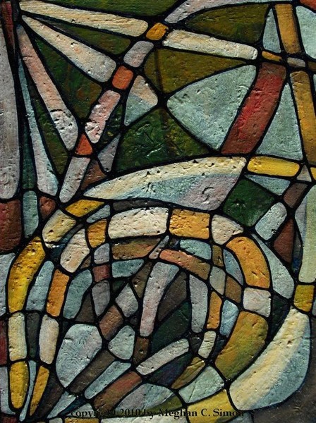 Original Abstract Oil Painting - A Precarious Calm