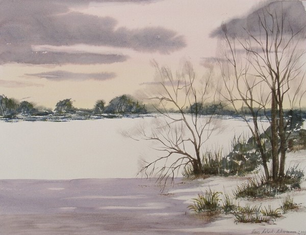 winter lake landscape 602
