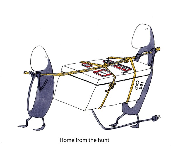 home from the hunt
