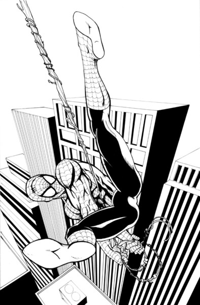 Spider-Man inks