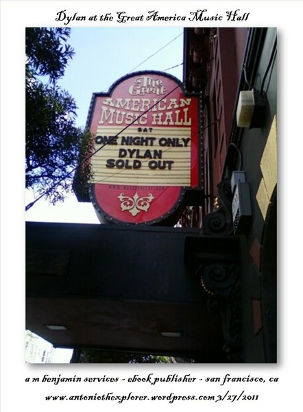 Dylan at Great American Music Hall