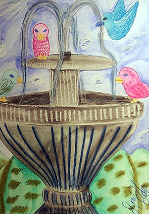 bird fountain
