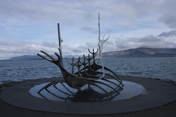 Viking boat. Reykjavik