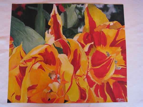 Fireflowers Original Watercolor