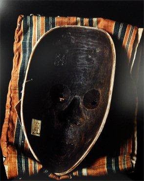 Noh Theatre masks reverse sides