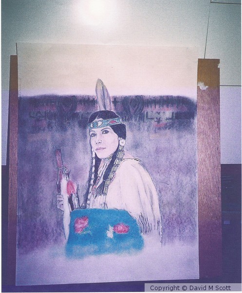 Navajo Bride in her Wedding skins