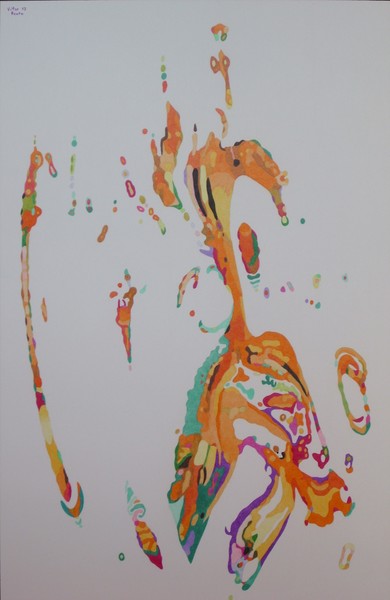 Stylization of vomiting or  is she wonderful