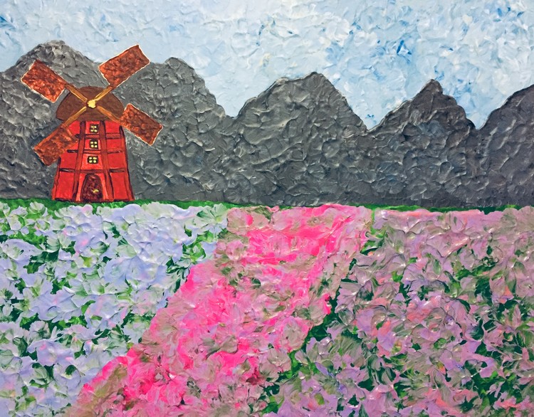 Landscape with a mill