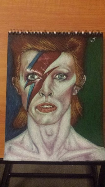 David bowie one day challenge (colored pencil)
