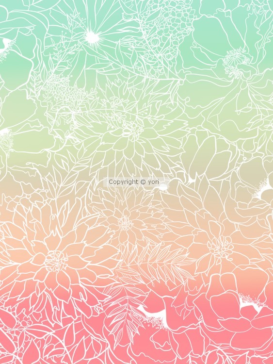 floral pattern(multi pastel)