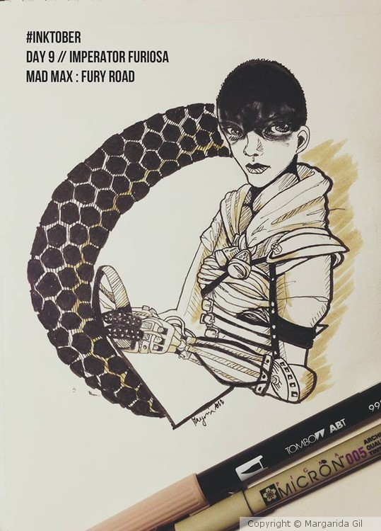 Inktober2018  Day 9 // Imperatot Furiosa // Mad Max : Fury Road