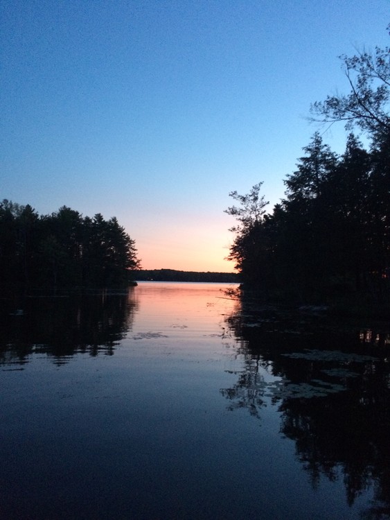 Blue lake