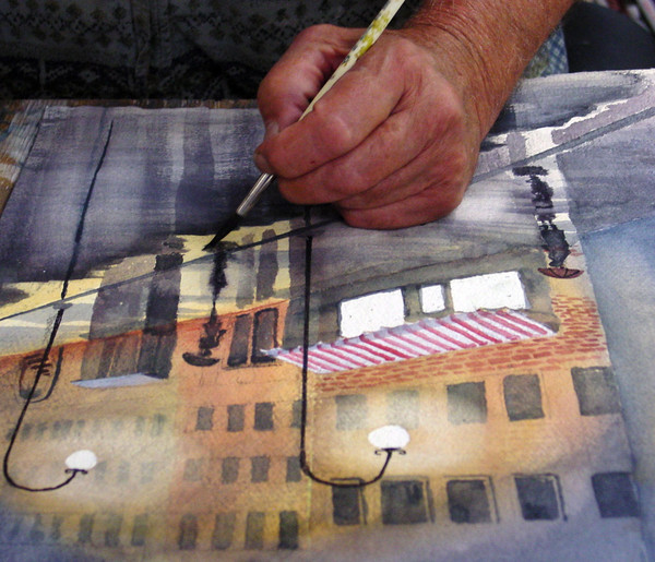 artist at work