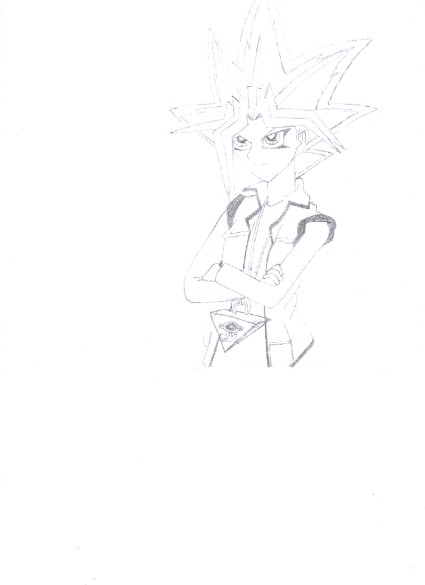 Yami Yugi Moto - Black and White