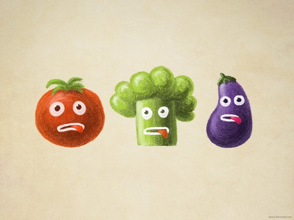 Stressed vegetables