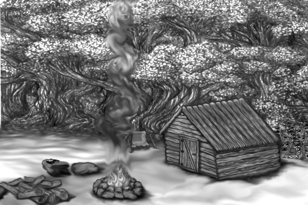 a small cabin on the beach