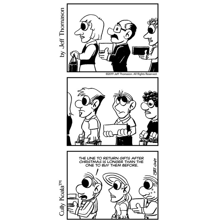 Comic - Christmas Present Returns