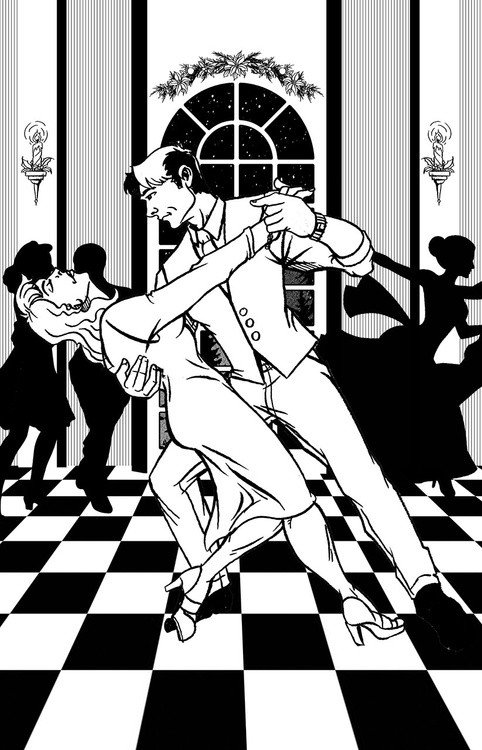 A Christmas Dance in Black and White