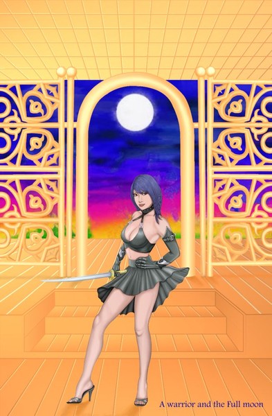 A Warrior and the Full moon