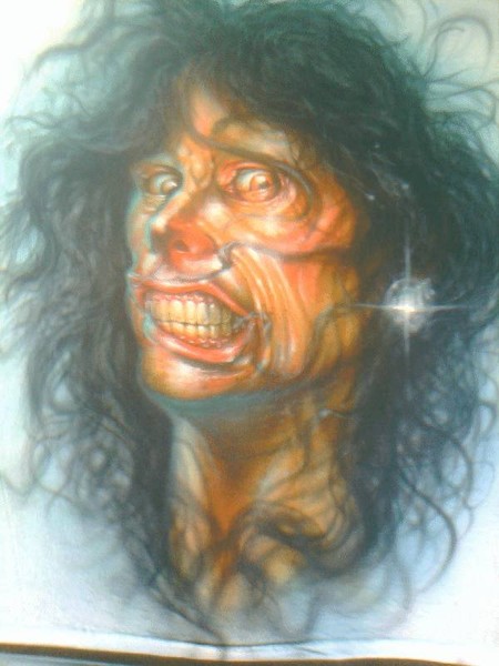 steven tyler airbrushed t shirt