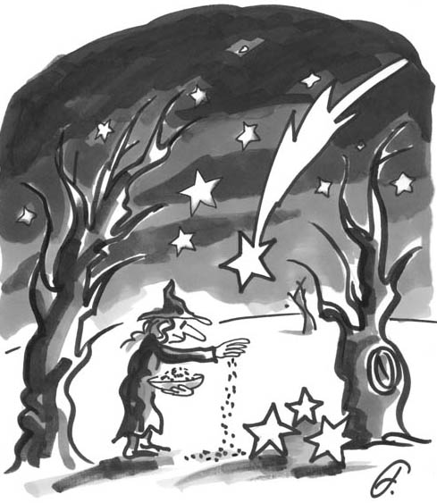 Witch and stars
