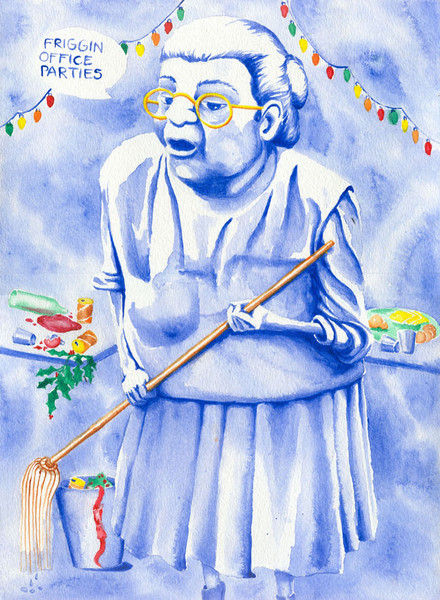 cleaning woman