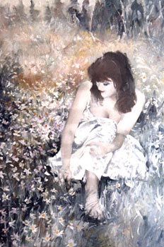 Christy with Asters