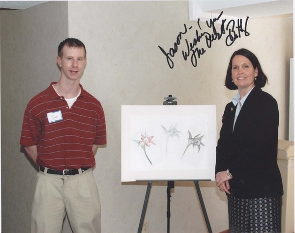 Me at Congress Woman McColum's art show