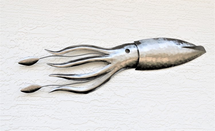 Squid wall sculpture