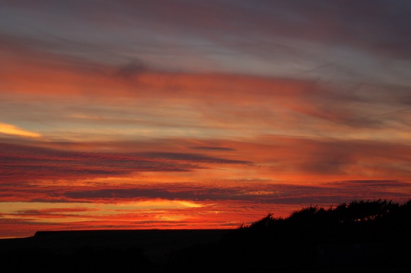 sunset over Atherfield