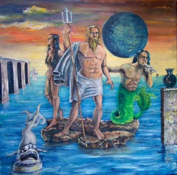 Neptune/Poseidon, Amphitrite, and Triton