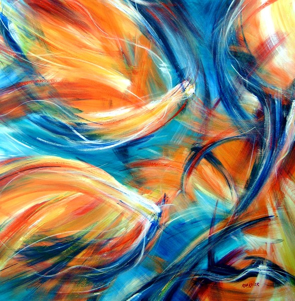 Fire birds  SOLD