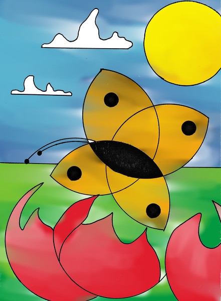 flaming butterfly