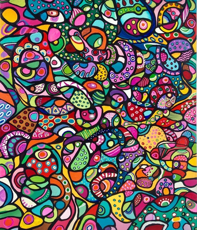 Colorful abstract art by Veera Zukova